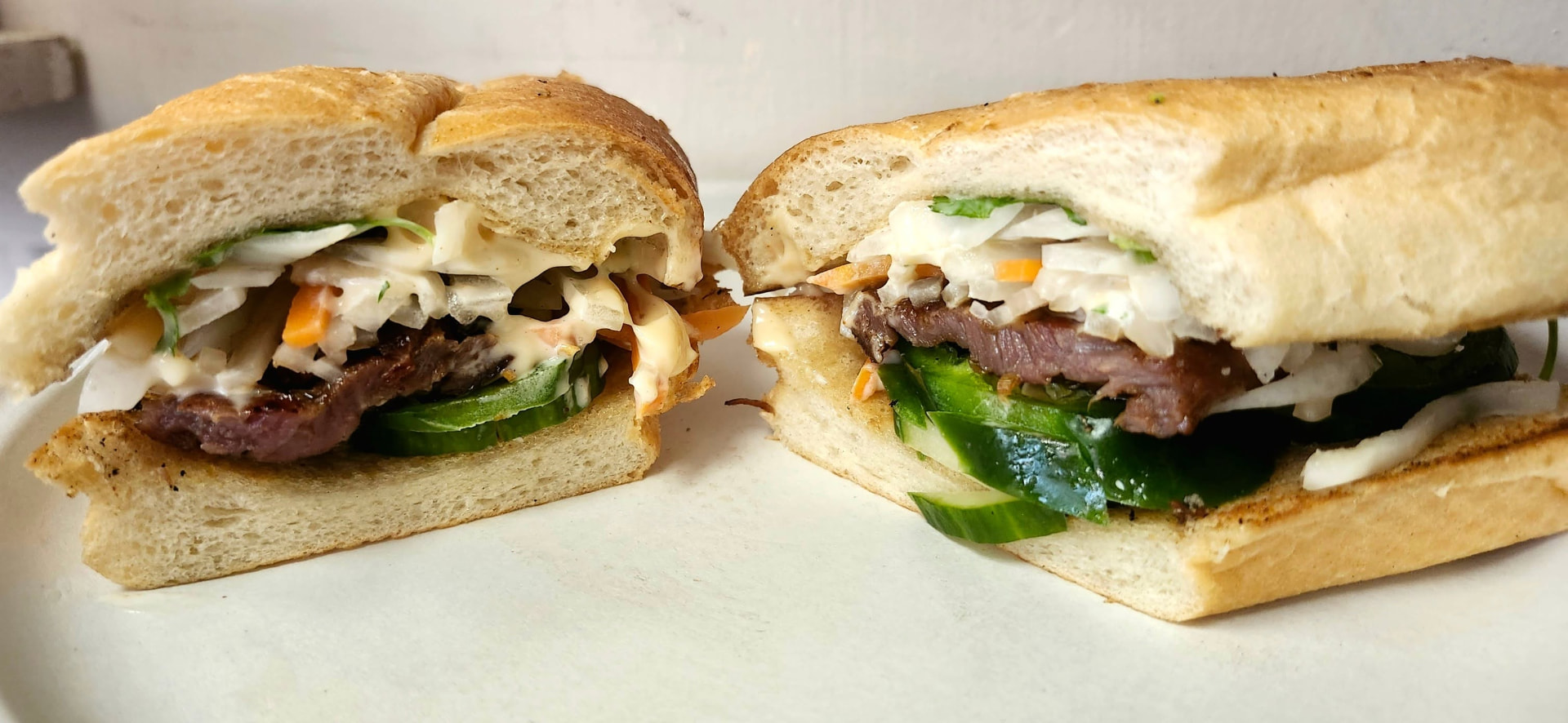 Lemongrass banh mi sandwich